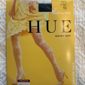 HUE, Daisy Dot Sheers, Black, Size 1